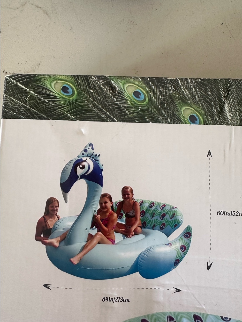 Inflatable peacock - Picture 2 of 2